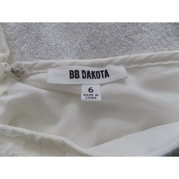 BB DAKOTA floral cream lace sleeveless dress size 6 - Picture 9 of 11